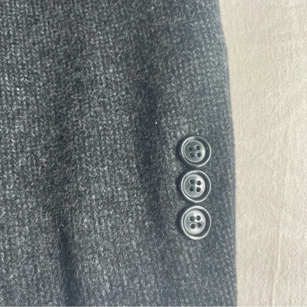 Shyrock's Men's Camel And Wool‎ Charcoal Blazer Chest 46 Length 33 Arm 26